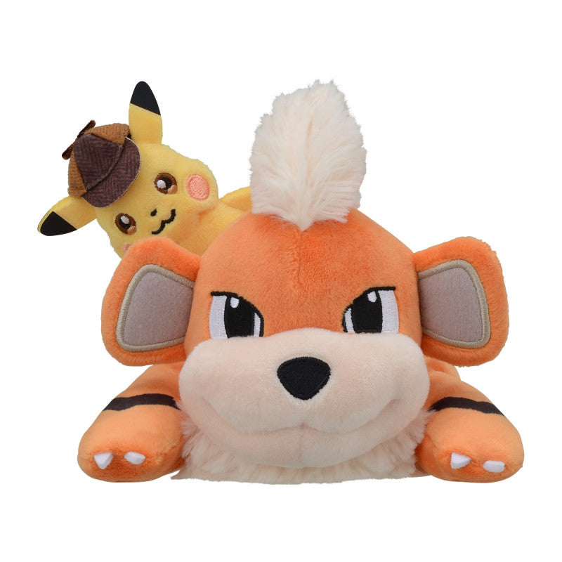 Pokémon Detective Pikachu Growlithe & Pikachu Plush Pencil Case