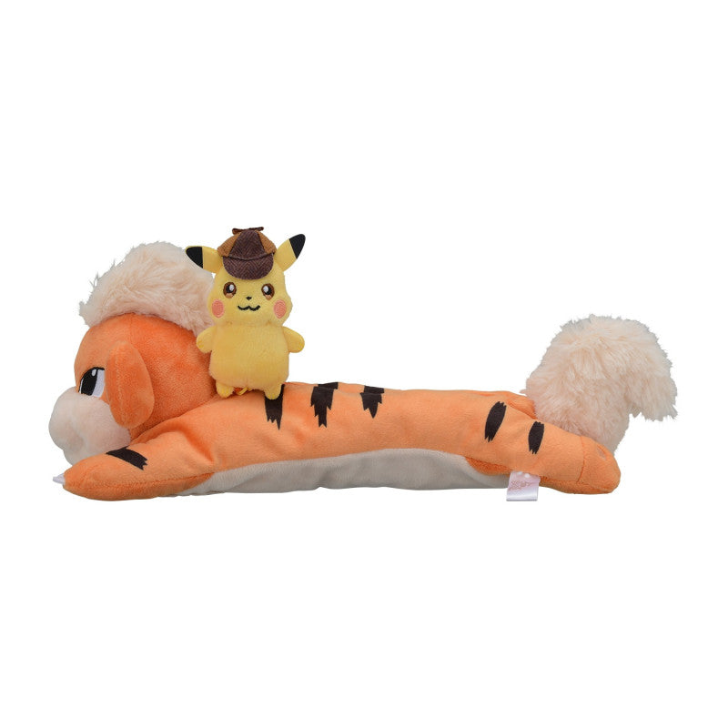Pokémon Detective Pikachu Growlithe & Pikachu Plush Pencil Case