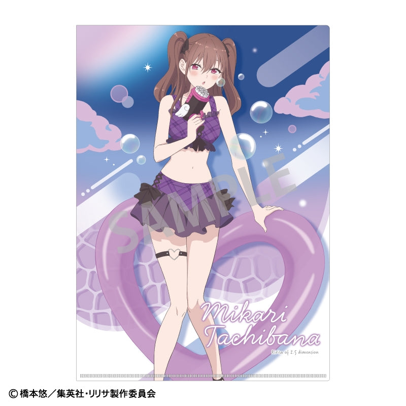 "2.5 Dimensional Seduction" A4 Single Clear File Tachibana Mikari/Swimsuit x Bubble Gun