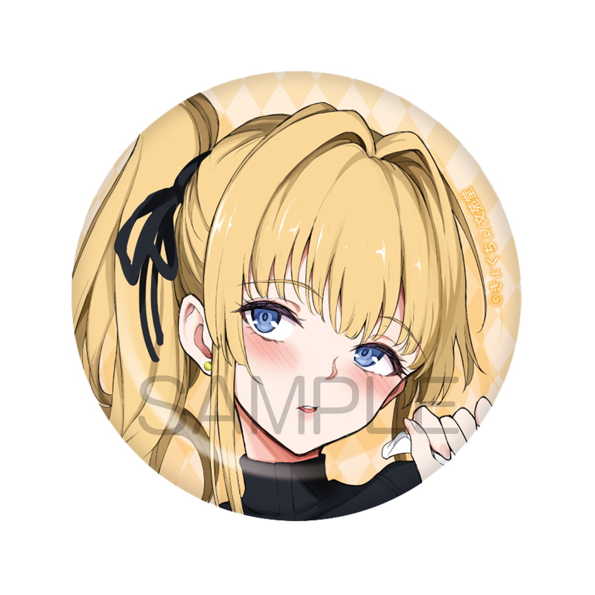 Kyockcho "Kaede & Suzu Release Commemoration" (Shino-sama is Angry ♥) Tsurushiro Shino Can Badge F