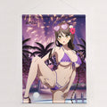 Nukitashi The Animation Original Illustration B2 Tapestry Night Pool Ver. Rei Tadasugawa