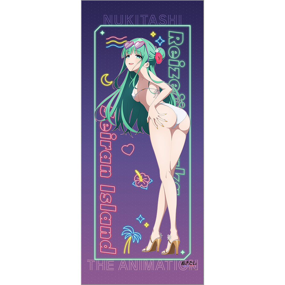 Nukitashi The Animation Original Illustration Large Tapestry Night Pool Ver. Touka Reizilin