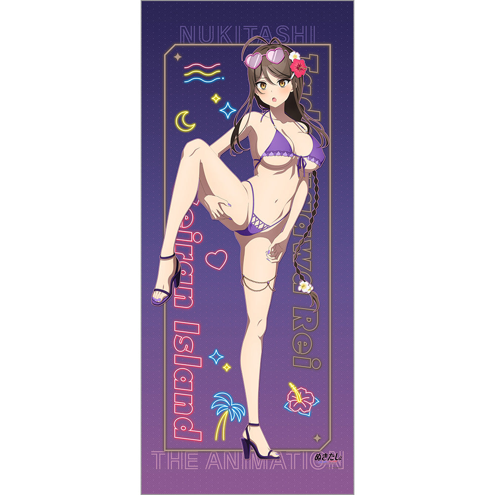 Nukitashi The Animation Original Illustration Large Tapestry Night Pool Ver. Rei Tadasugawa