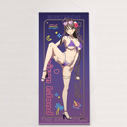 Nukitashi The Animation Original Illustration Large Tapestry Night Pool Ver. Rei Tadasugawa