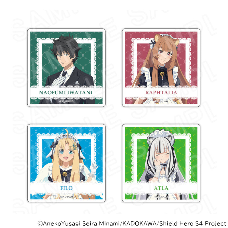 TV Anime "The Rising of the Shield Hero Season 4" Original Acrylic Coaster Cafe-Style Maid Butler Ver. (4 types)