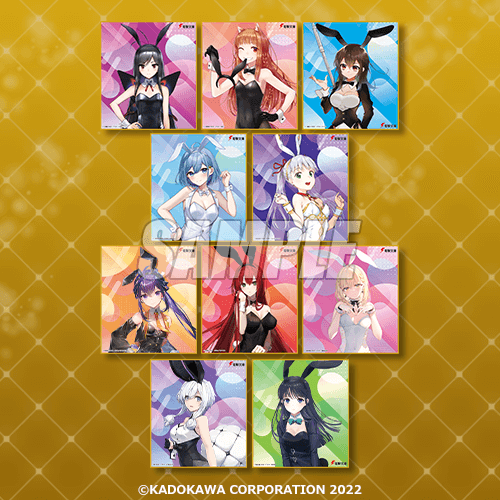 Dengeki Bunko "Bunny Girl Ver." Mini Illustration Board (Exclusive)
